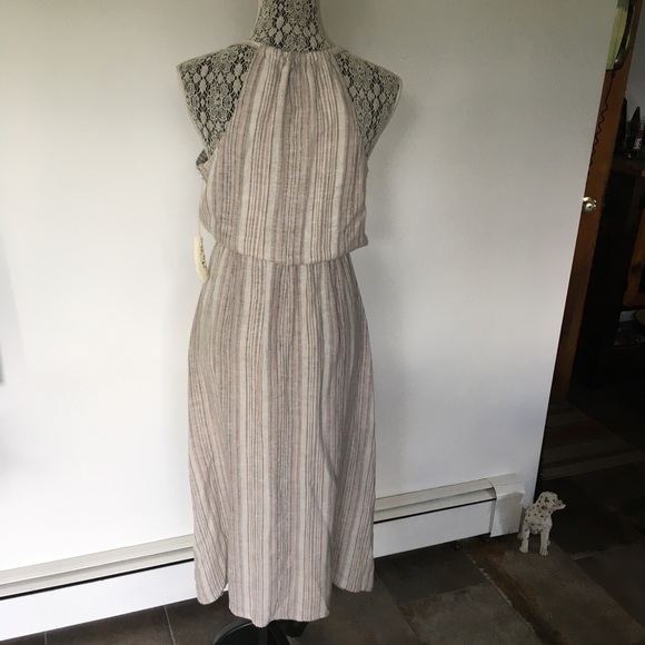 Striped linen summer dress - Picture 3 of 8
